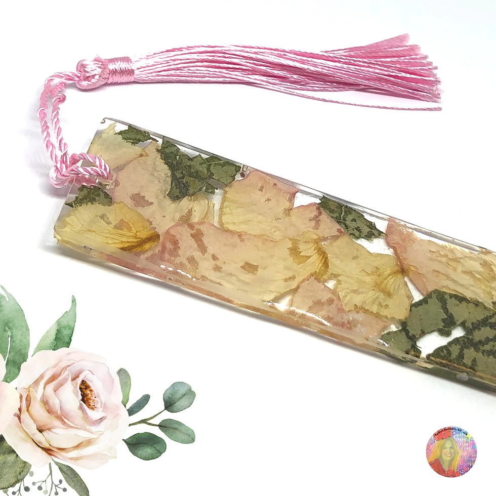 Thumbnail: Resin Flower Bookmark Made Using Your Flower Petals