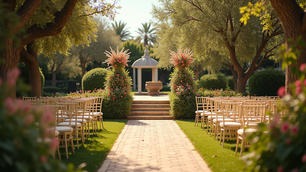 Quinceañeras mágicas en el jardín emblemático