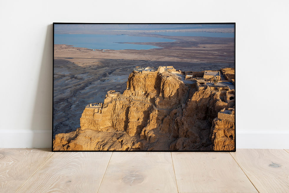 Thumbnail: Masada Fortress in Mountains Heights - the Judean Hills Desert