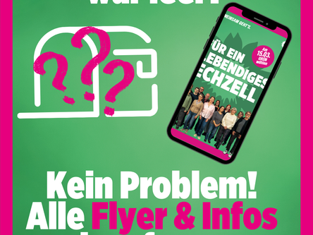 Flyer nicht erhalten? Kein Problem!
