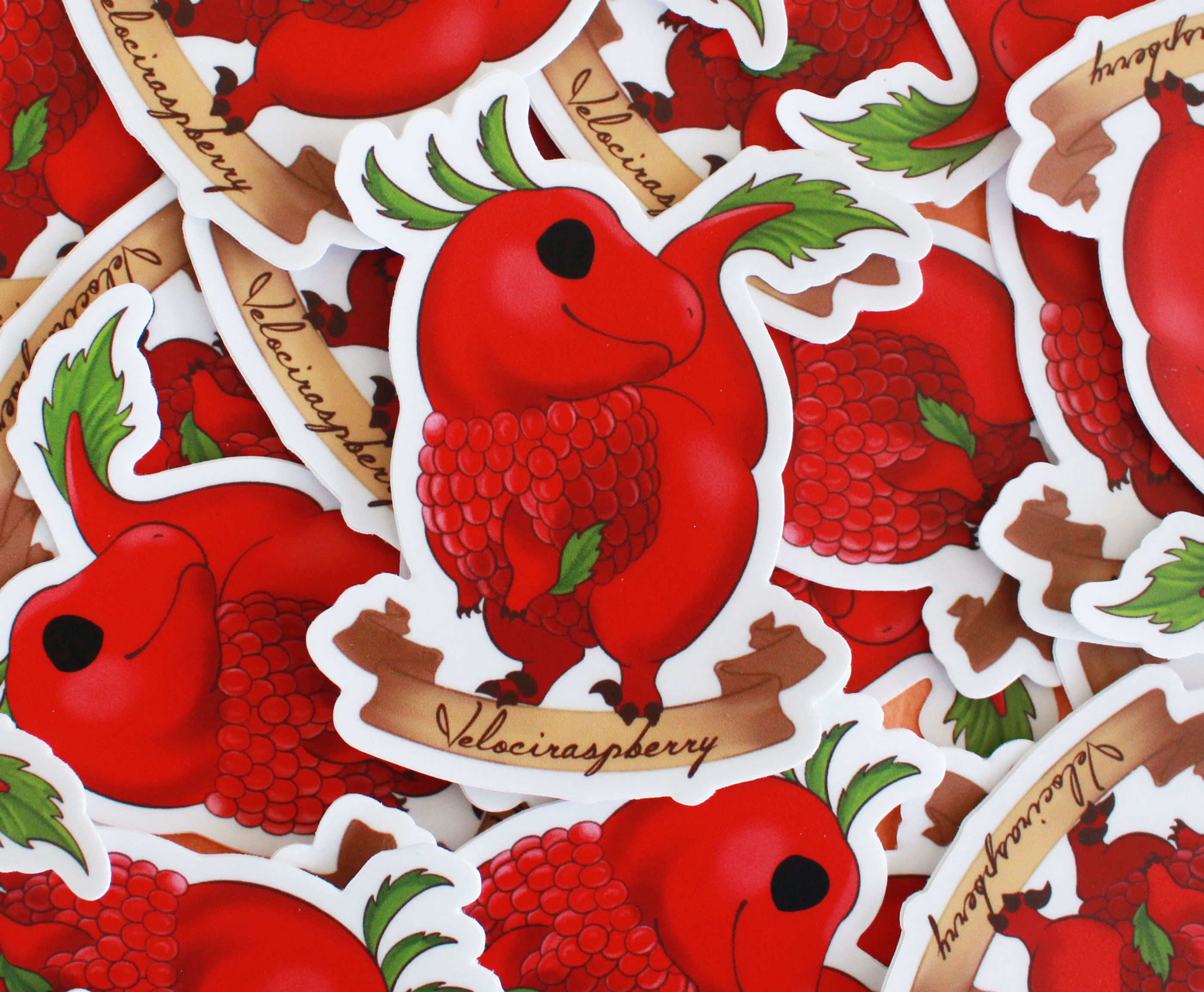 Velociraspberry Sticker