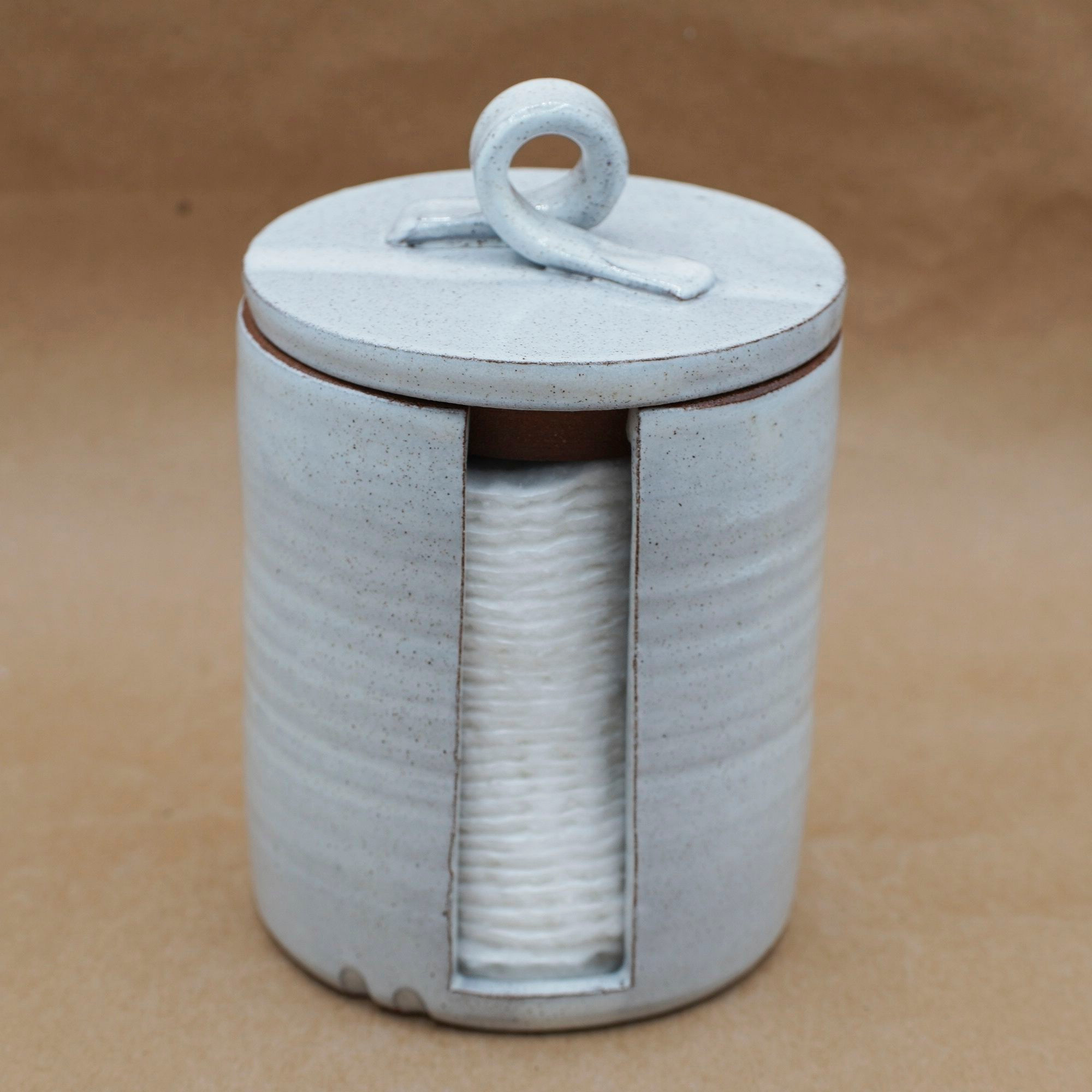 Handmade Ceramic Cotton Pad Caddy