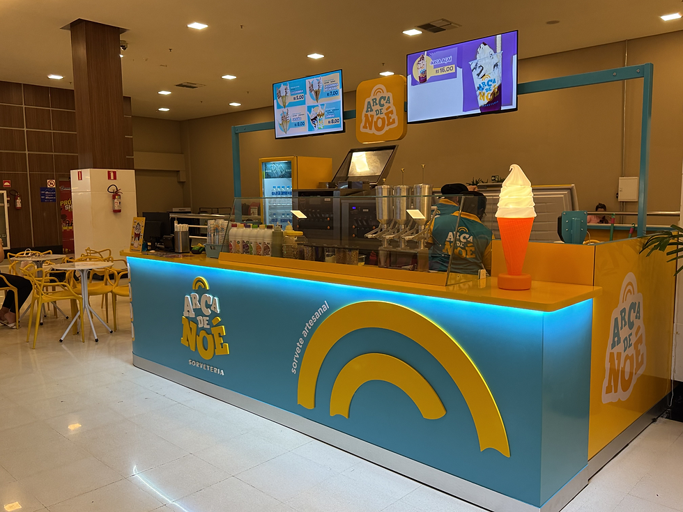 Quiosque Sorveteria Arca de Noé Prudenshopping - Agência Elev