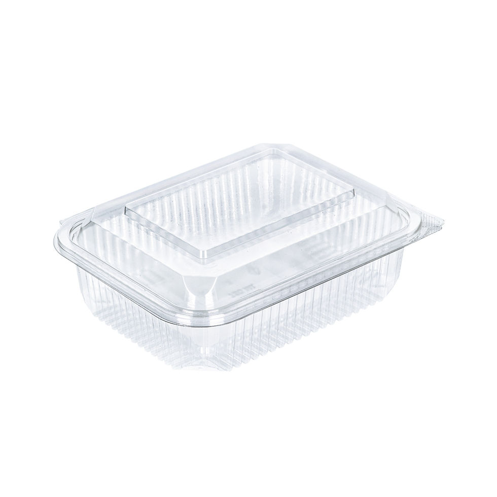 קופסת פלסטיק שקופה למעדנייה 40 עם מכסה מחובר – לגבינה או בשר טחון