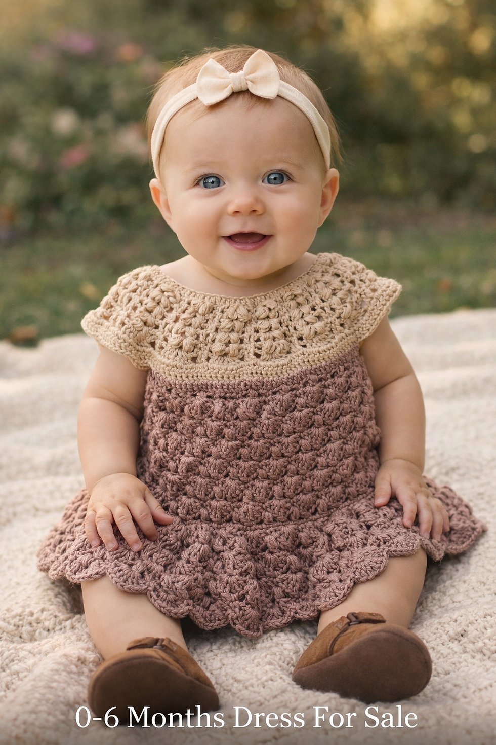 Close-up view of a colorful crocheted blanket draped over a cozy chair