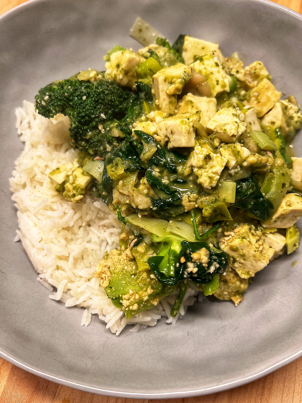Quick, delicious, and easy to make! Loaded with protein, veggies, and flavor! Who said "tofu is bland"? It's all about how you cook it!