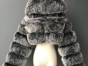 Perfect Picks for You! Furry Cropped Faux Fur Coats Jackets Women Fluffy Top Coat Hooded Winter Fur Jacket YINGJIAMEI - Price $41.00