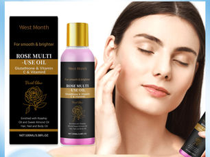 Unbelievable Savings Rose Essential Oil Aromatherapy Diffuser Fragrance Whitening Soothing Natural Moisturizing Nail Hair Face Body Massage Skin Care - Price $5.82