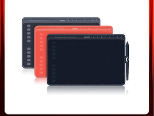 Best Deals in Town HUION HS611 Graphic Digital Drawing Tablet 266PPS Graphics Pen Tablet Multimedia Keys Three Colors For PC Android - Hot Price $109.99