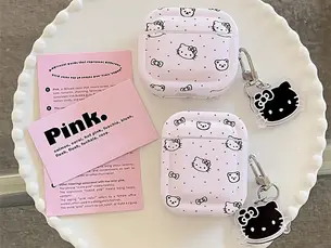 Deals Too Good to Ignore For Airpods Pro 2nd Generation Case,Pink Hello Kitty With Keychain For Airpods 3 Case,TPU Earphone Cover For Airpods 1/2 Case - Best Price $37.98