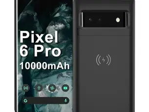 A Deal a Day Power Case for Google Pixel 6 Pro Battery Charger Case External Battery Pack Power Bank 10000mAh Wireless Charging Cover - Price $56.46
