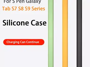 Super Steals For Samsung Galaxy Tab S6 Lite P610 Tab S7 S8 S9 Tablet S9FE S8+ Pencil Case Cover S Pen Bag Non-slip Protection Silicone Sleeve