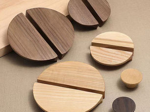 Flash Sales Nordic Semicircle Wooden Cabinet Handles Drawer Knobs Wardrobes Handle Hardware Children's Room Furniture Accessories Door Pulls - Hot Price $3.56