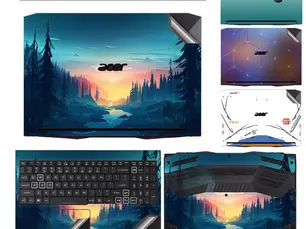 Save Big Now! Pre-Cut Vinyl Printed Decal Sticker Film for 2022 Acer Nitro 5 Gaming Notebook AN515 58 57 56 55 54 53 52 51 45 44 42 AN517 - Best Price $21.95