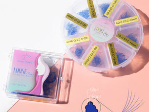 Best Deals Before They Disappear! SongLashes 500Fans Pointed Base 6D 0.07Thickness Rainbow Promade Volume Fans Colorful Loose Fans Eyelashes Extension Makeup Tool - Price $13.74