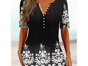 Go Go Go! 2024 New Short Sleeve Breathable T-Shirt Fashion High Quality Short Sleeve V-Neck Street Trend T-Shirt Loose Women'S Top - Best Price $101.97