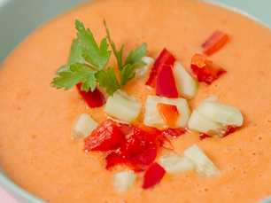 Strawberry Kombucha Gazpacho: An Easy Summer Recipe