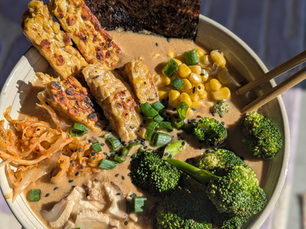 Extra Creamy Vegan Ramen with Tempeh and Kimchi