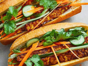 Tempeh and Kimchi Mini Baguette Recipe (Vegan Bánh Mì)