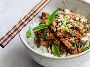 Thai Basil Chickpea Tempeh Stir-Fry Recipe