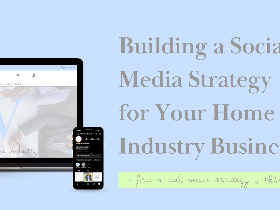 Building a Social Media Strategy for Your Home Industry Business