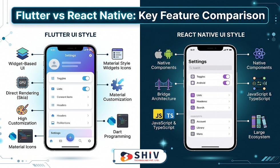 Flutter vs React Native: Key Feature Comparison