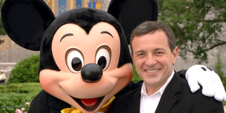 Bob Iger and Mickey Mouse