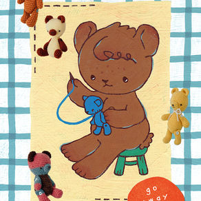 茅本千冬 個展 " go away little bear "
