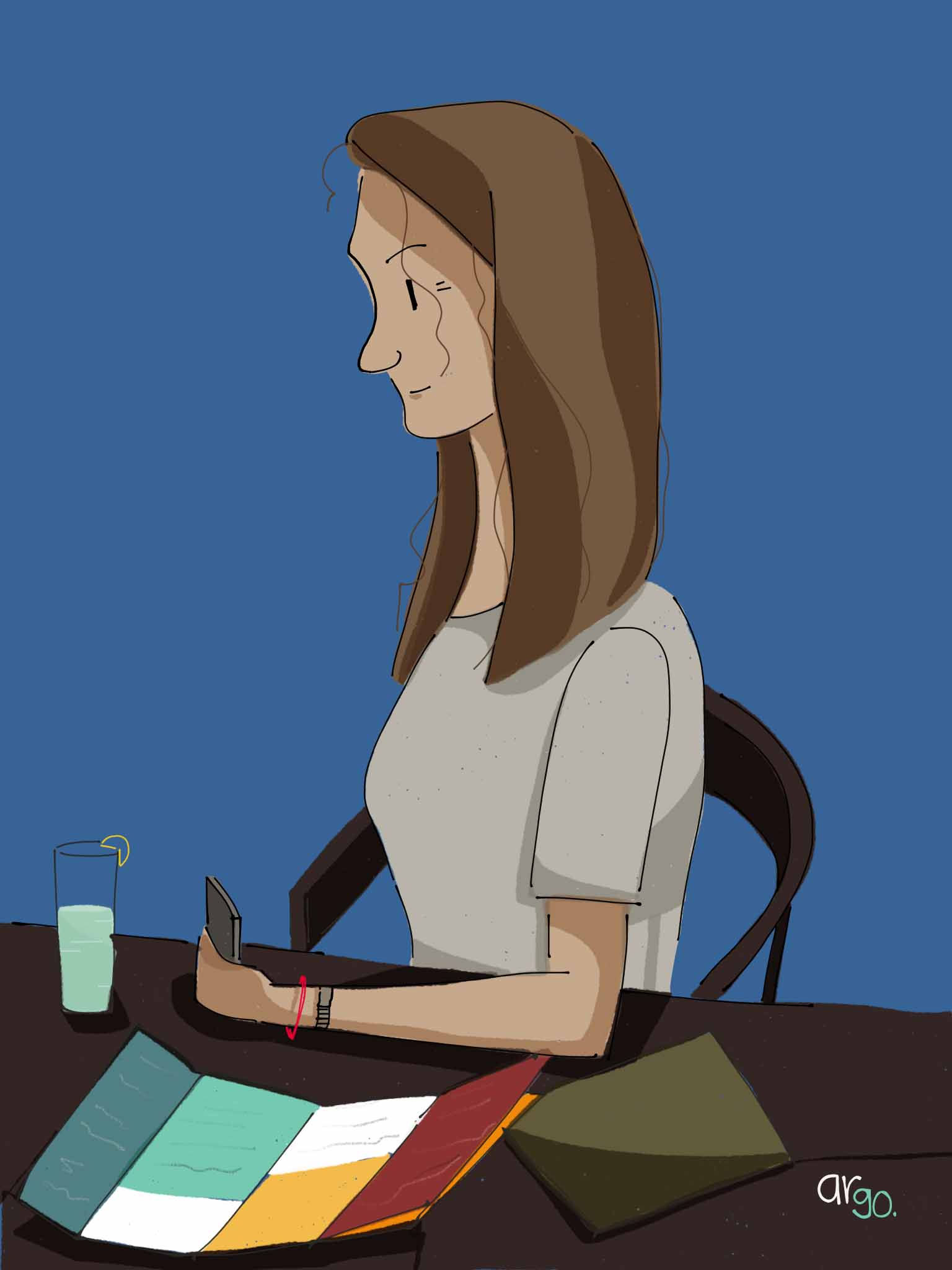 Waiting with Lemonade | Wall Art