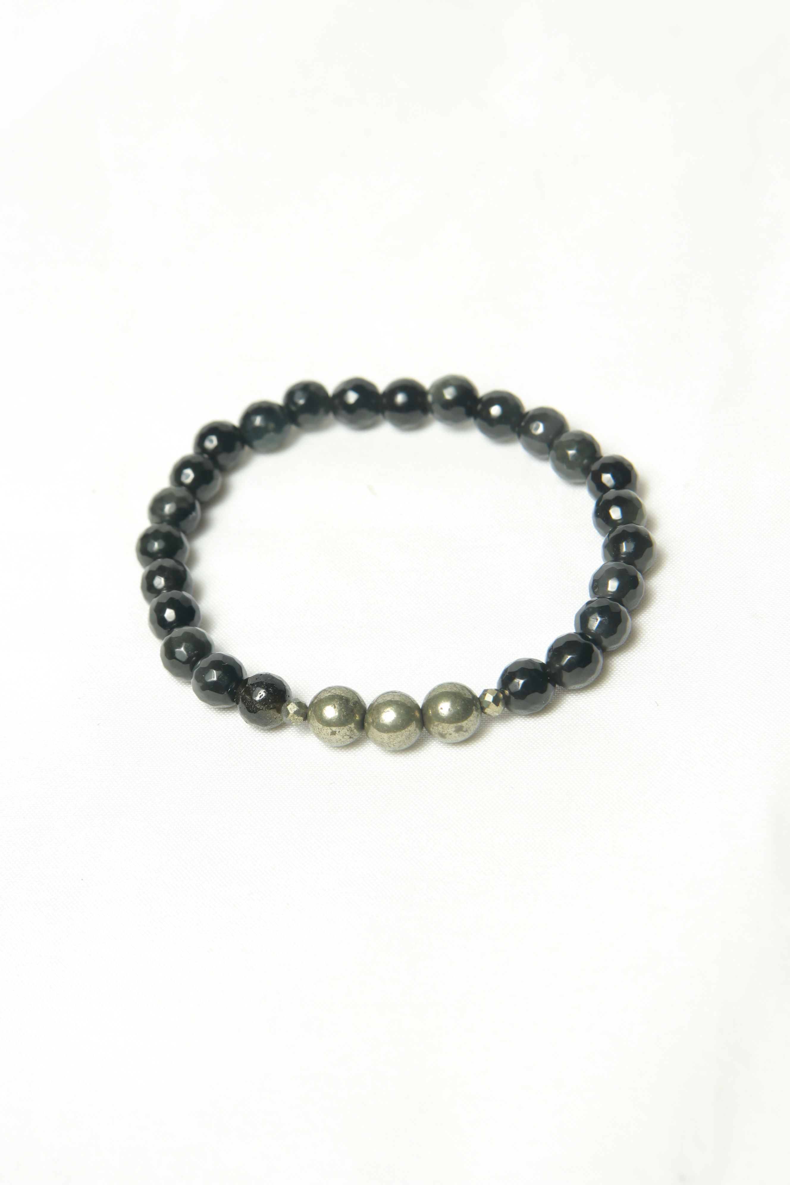 Black Obsidian and Pyrite 