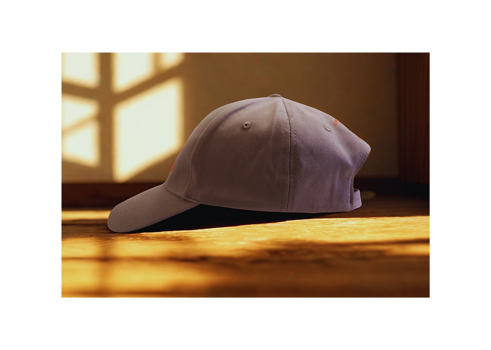 Miniatura: Hat - Gray with Red Letters