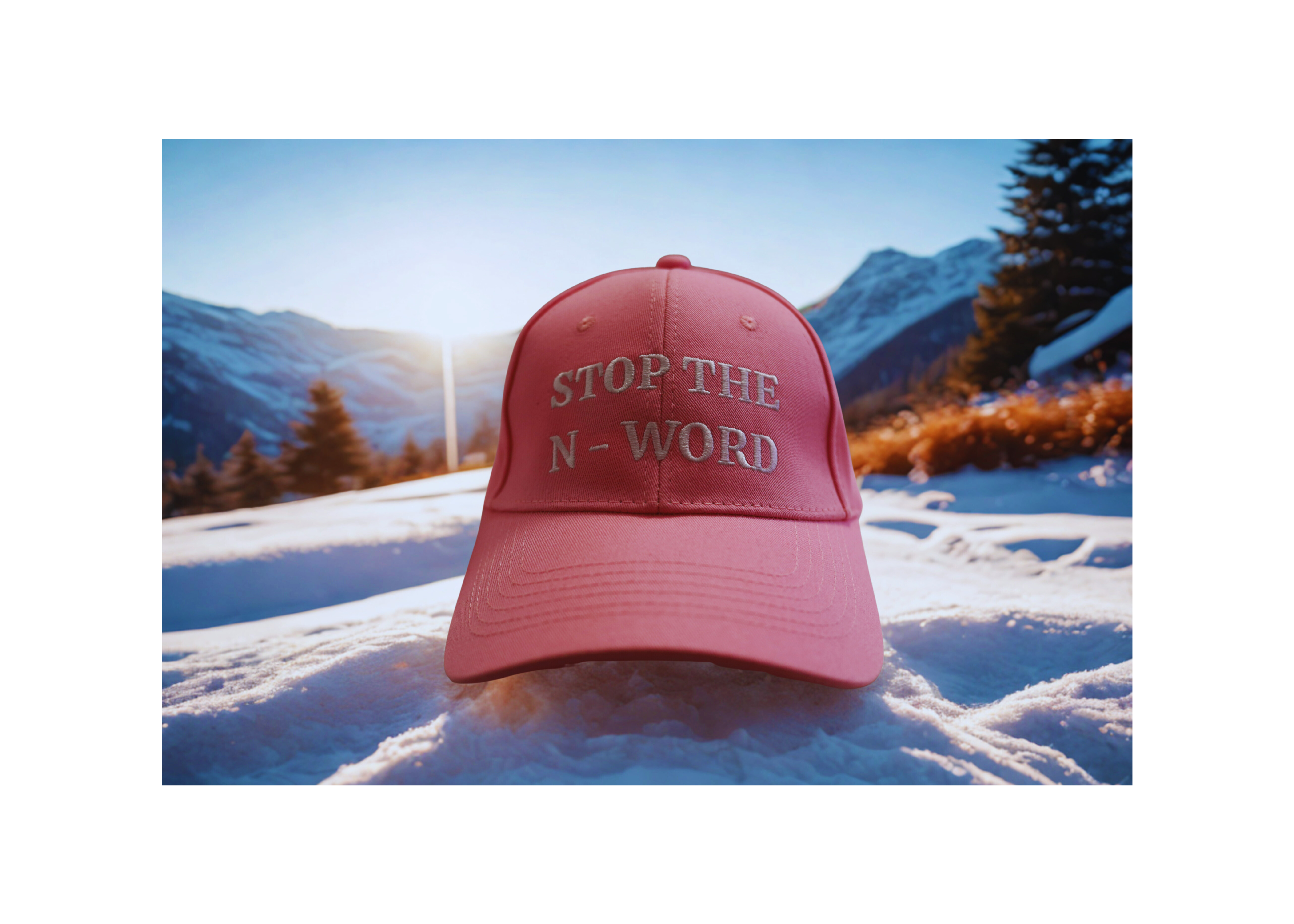 Hat - Pink with White Letters