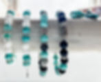 Turquoise, Lava and White Agate. Still Spaces. Västerås