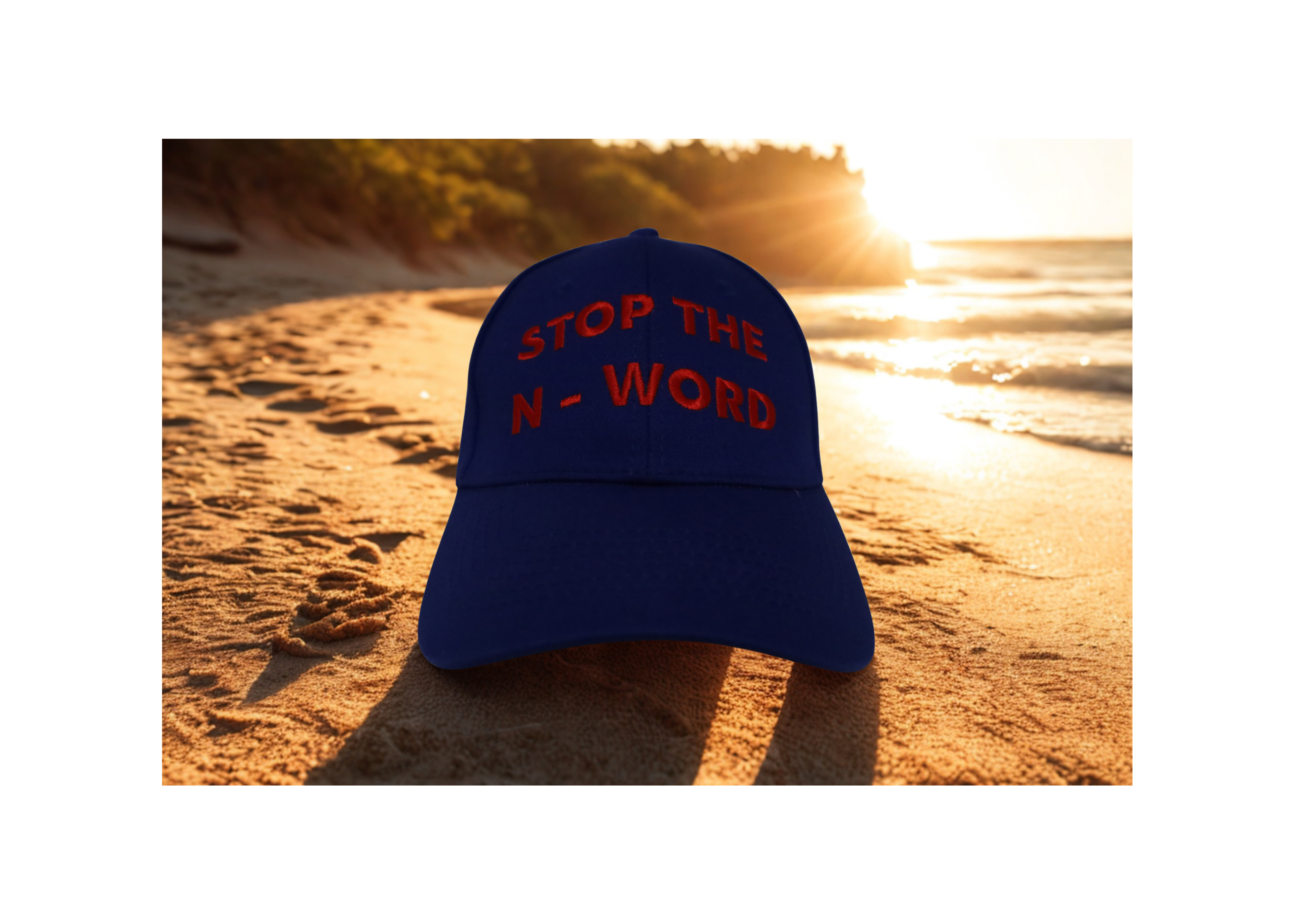 Hat - Blue with Red Letters