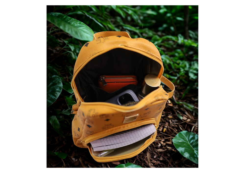 Thumbnail: Backpack, Women's Student, Travel Bag Leather