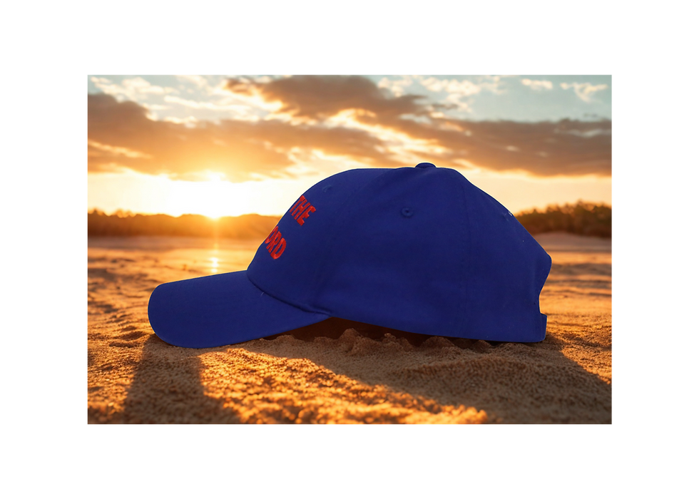 Miniatura: Hat - Blue with Red Letters