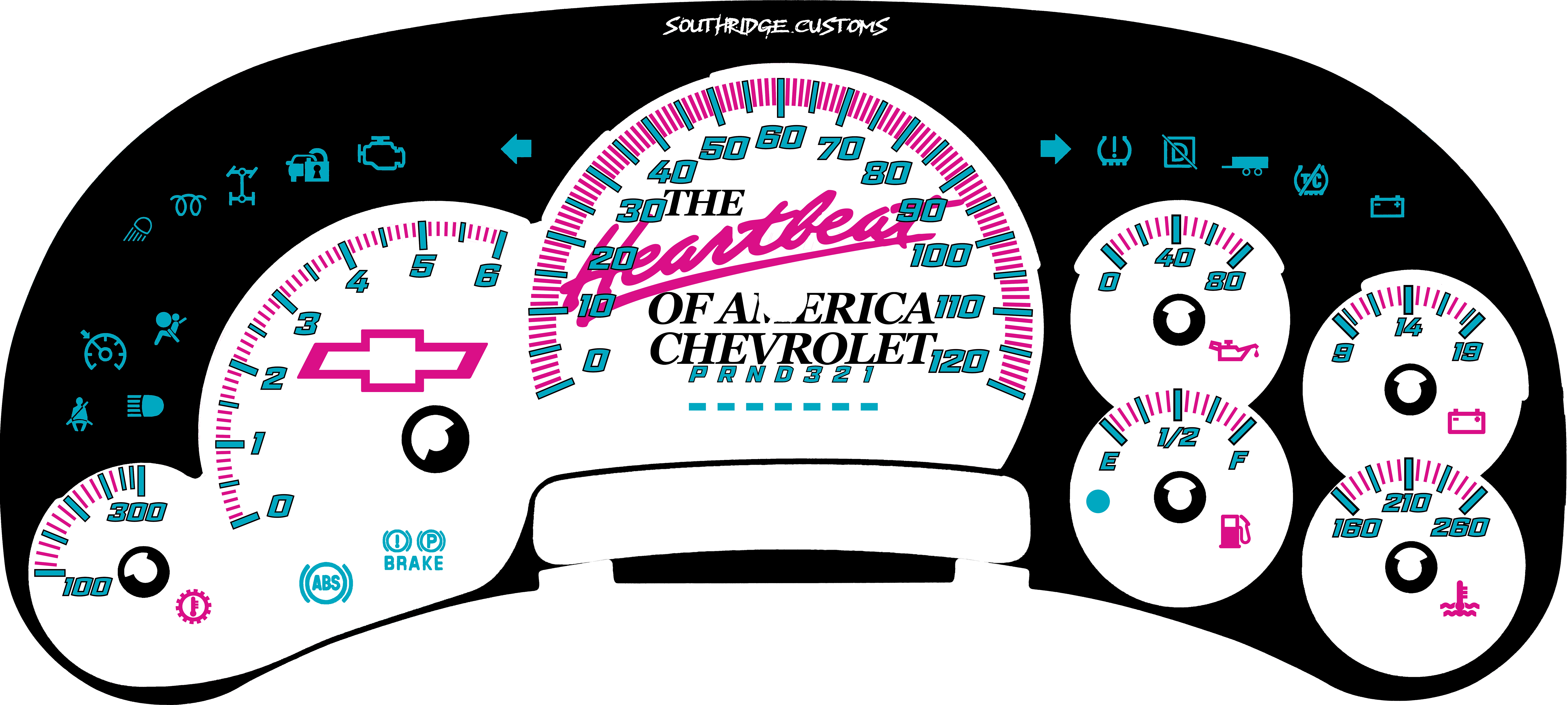 White Retro Heartbeat of America Edition