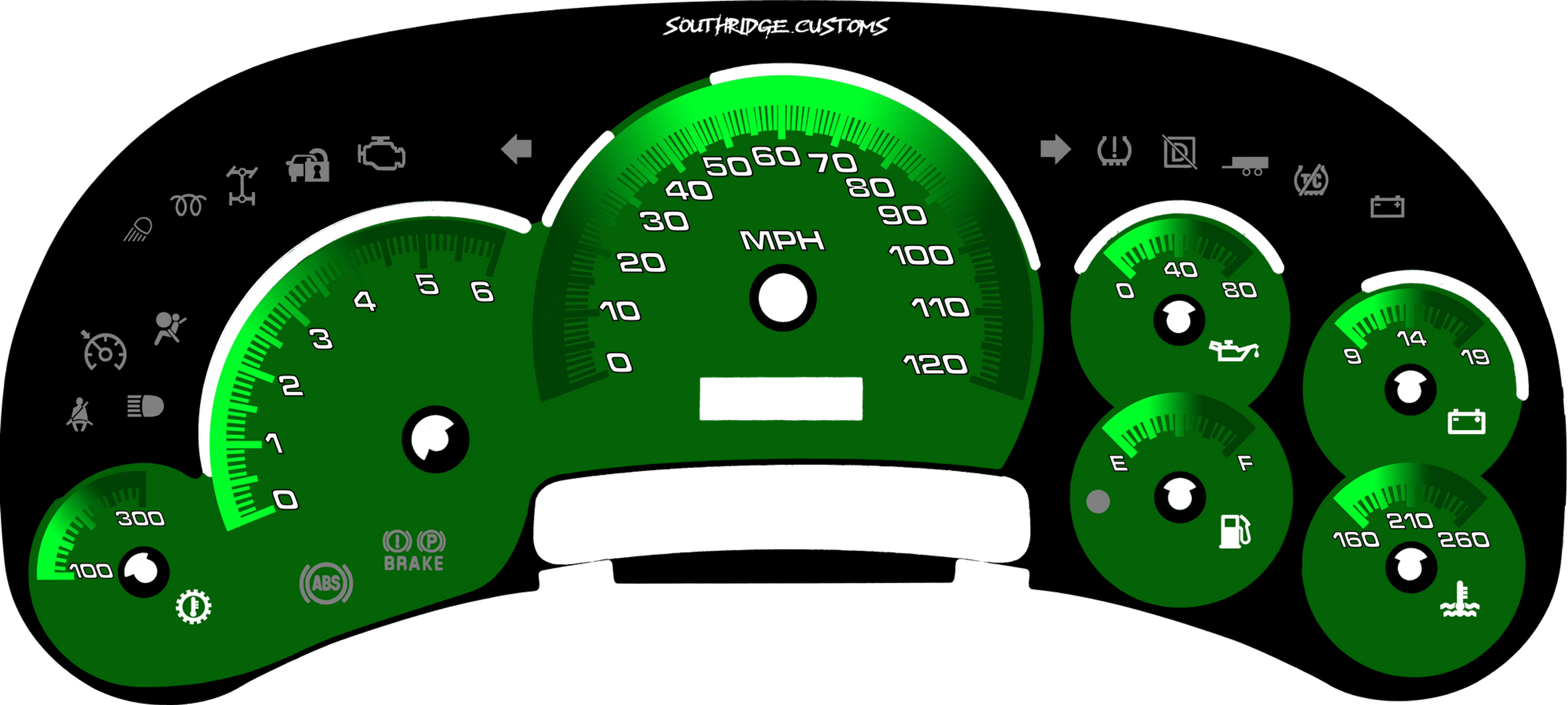 Velocity Edition - Neon Green to Dark Green Ombré