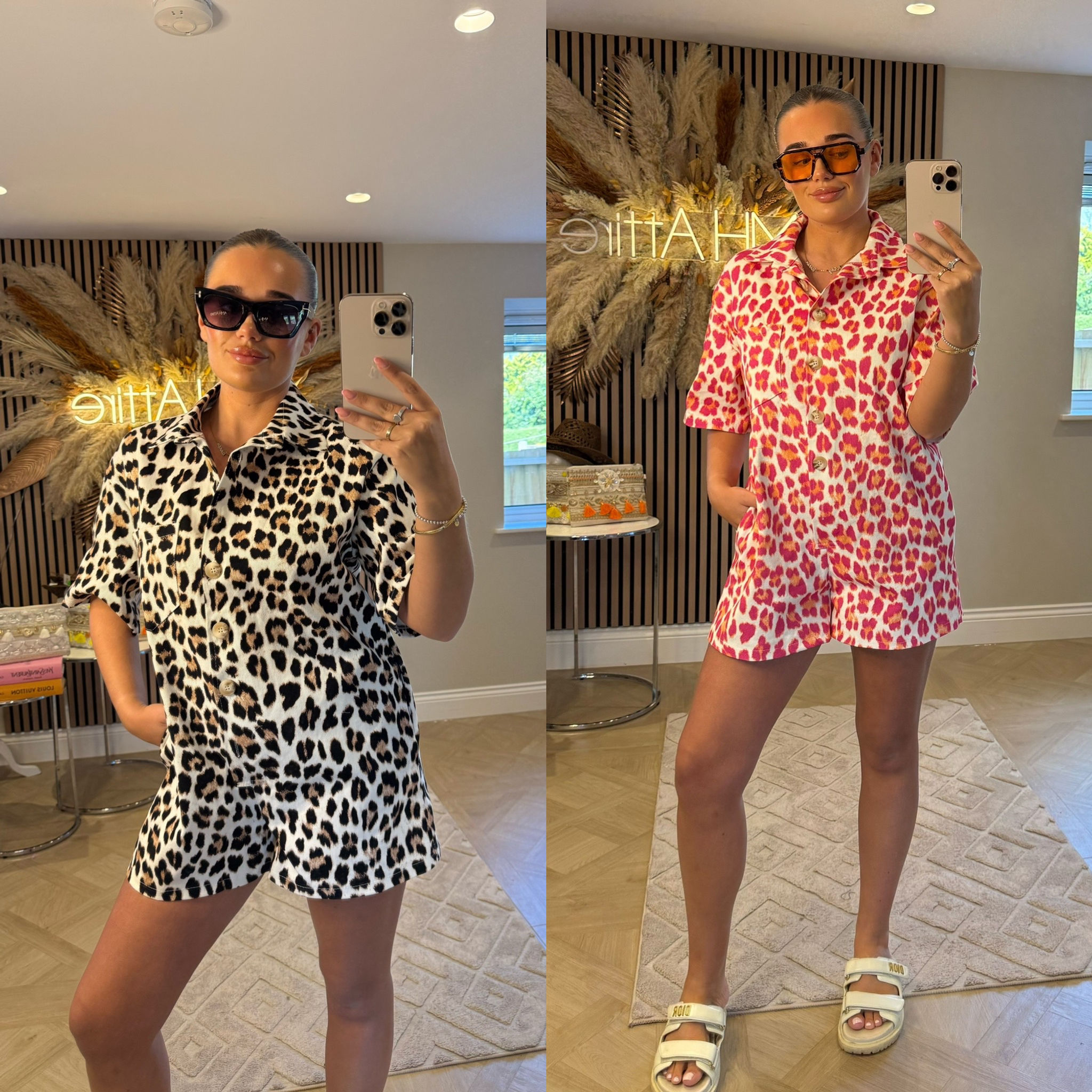 THEA Leopard Playsuit