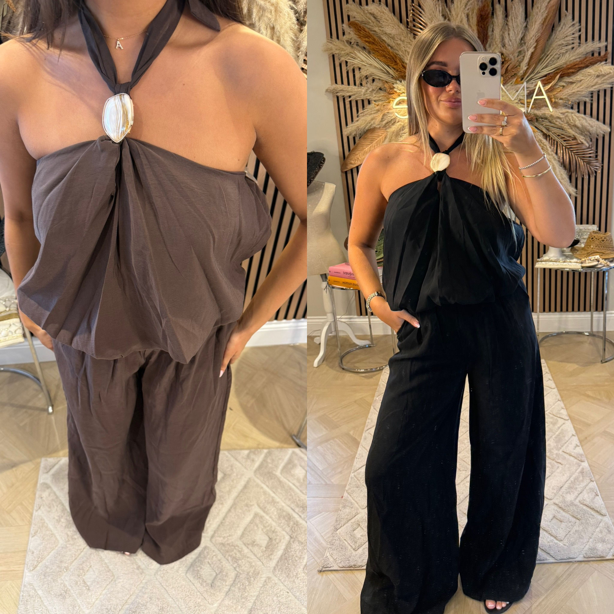 ZINNIA Halter neck set