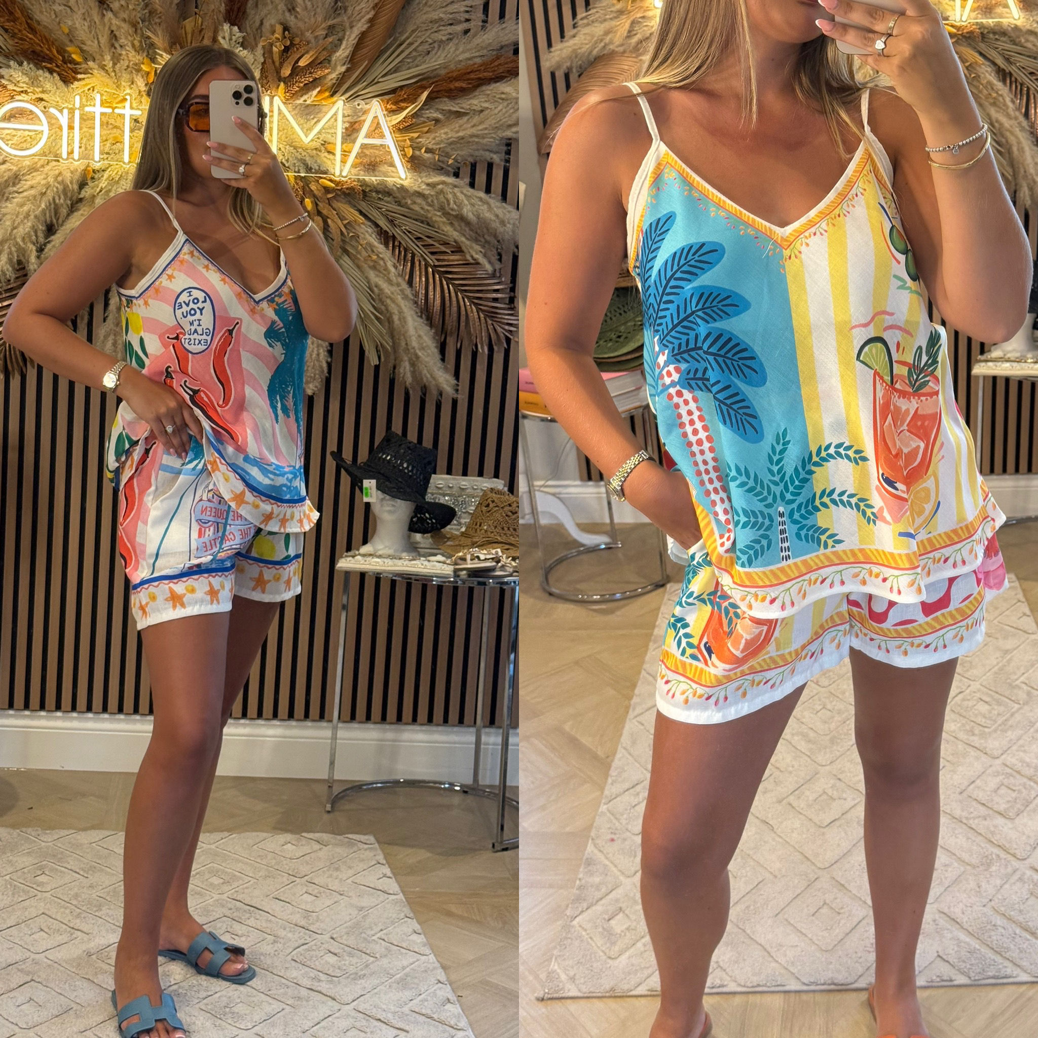 SEREN Colour Shorts Set