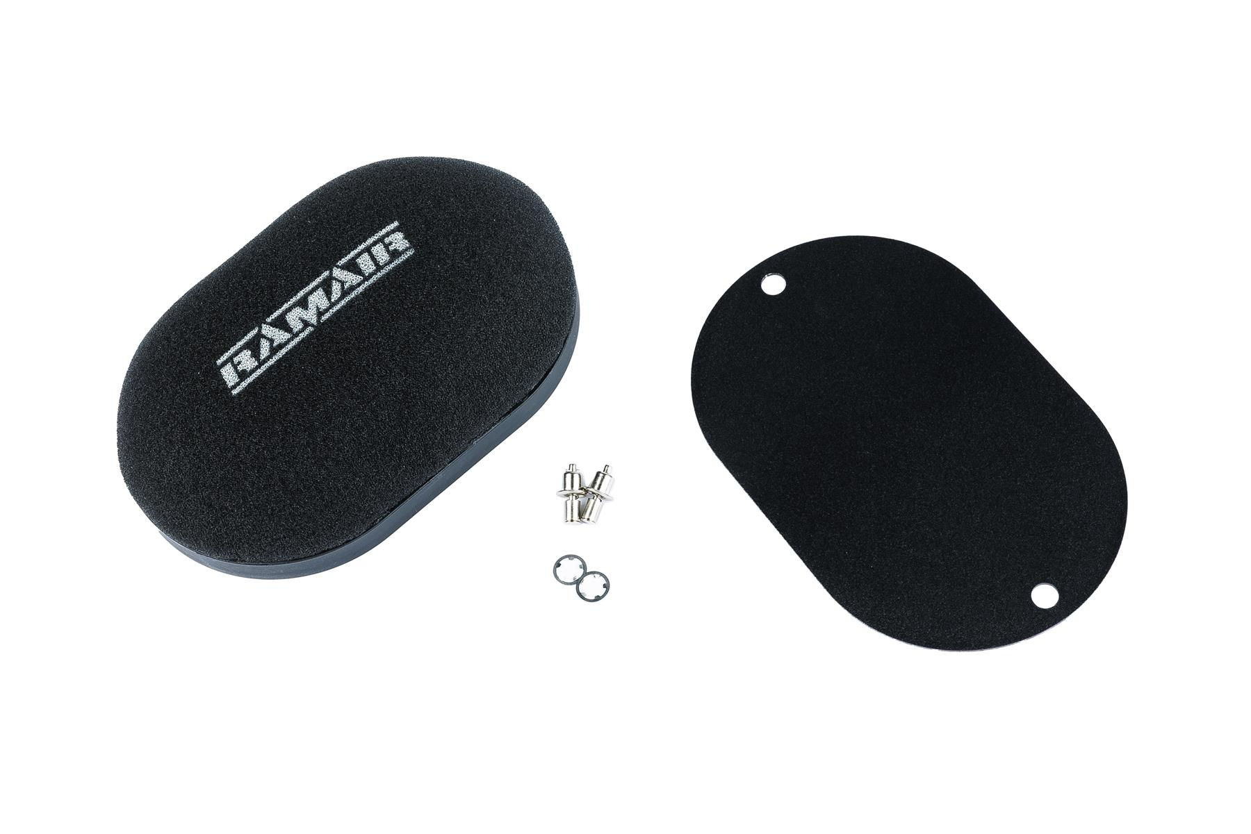 Domed Carb Air Filter & Blank Baseplate - 65mm Internal Height