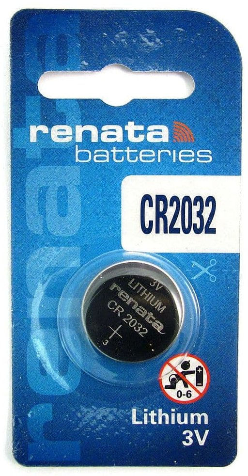 Renata CR2032 Lithium Battery – 3V Coin Cell