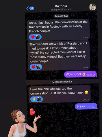 french classes online for beginners testimonial