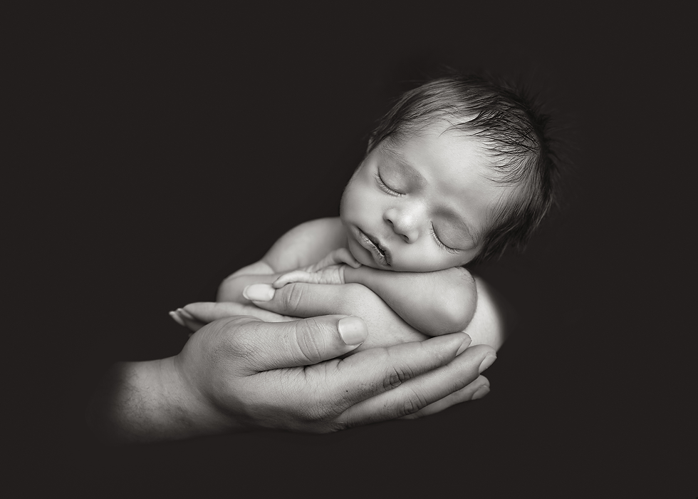 Ashlie Bradley, Reading, Pennsylvania newborn photographer, photo of a newborn baby boy being held in his mom and dad's hands