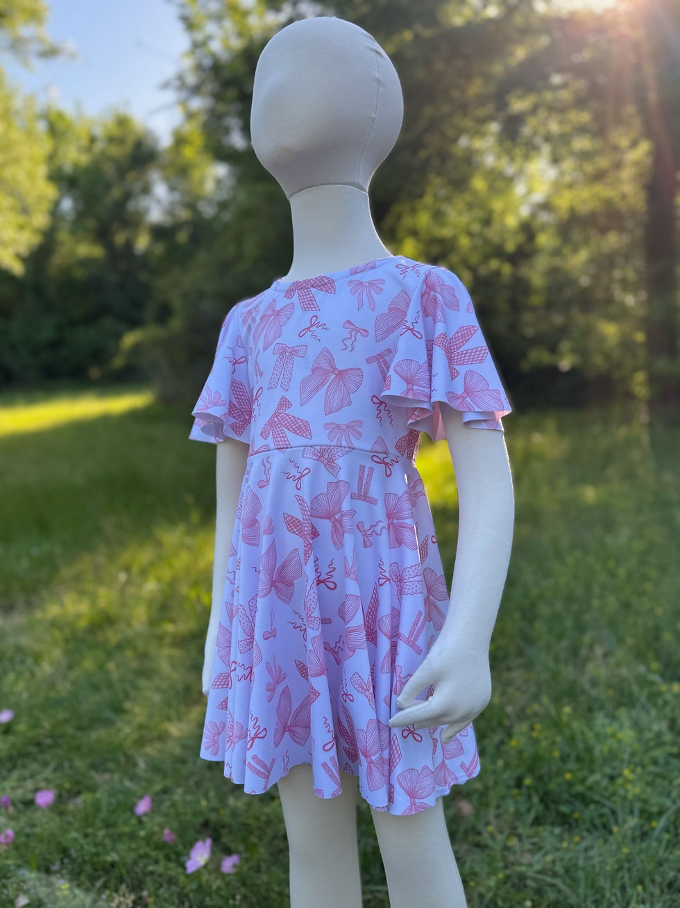 Thumbnail: Coquette bows twirl dress