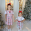 Thumbnail: Western Christmas Howdy Claus Meadow Pinafore dress french terry