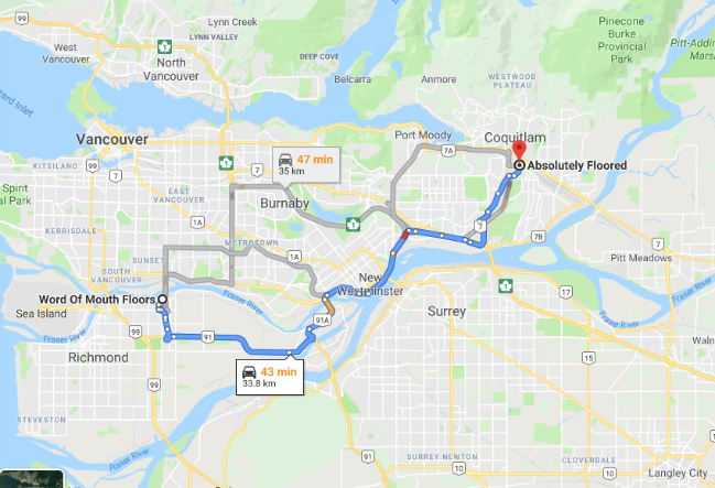 Best flooring stores in Greater Vancouver BC Canada, Word of Mouth Floors Richmond BC