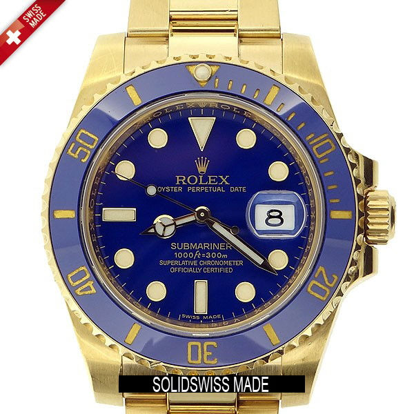 섬네일: Rolex Submariner Gold Blue Ceramic