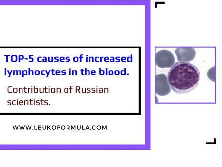 TOP-5 causes of increased lymphocytes in the blood. Contribution of Russian scientists.